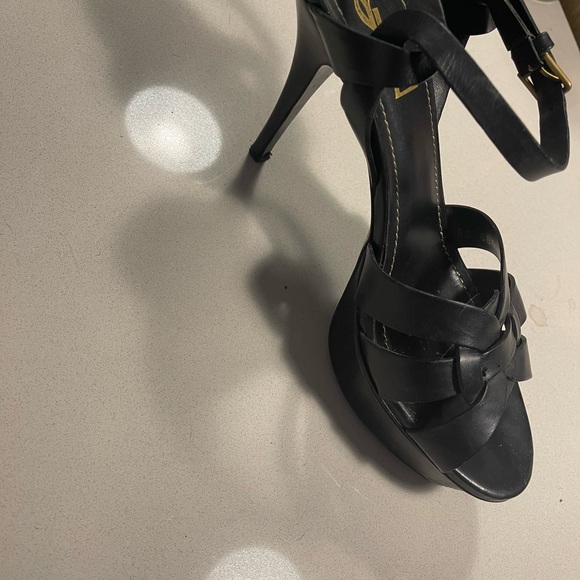 Authentic YSL Tribute Platform Sandals - one strap is ripped (priced to sell) - Picture 6 of 10